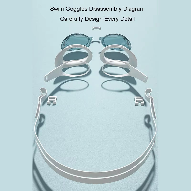 Swimming Goggles Adult Professional Pool Goggles Waterproof Swim Glasses anti Fog UV Protection Swim Goggles for Men Women Youth