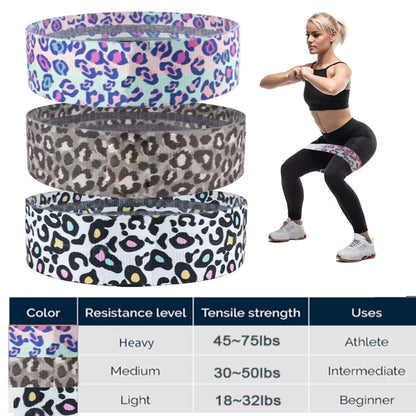 Fitness Long Resistance Bands Workout Fabric Set Exercise Elastic Booty Bands for Pull up Woman Assist 3-Piece Leg