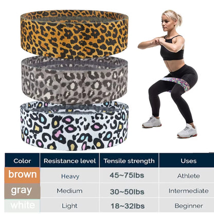 Fitness Long Resistance Bands Workout Fabric Set Exercise Elastic Booty Bands for Pull up Woman Assist 3-Piece Leg