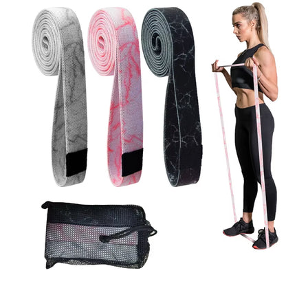 Fitness Long Resistance Bands Workout Fabric Set Exercise Elastic Booty Bands for Pull up Woman Assist 3-Piece Leg