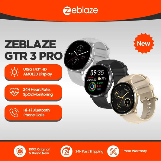 GTR 3 Pro Voice Calling Smart Watch 1.43'' AMOLED Display 316L Stainless Steel Fitness Tracking Smartwatch for Men Women